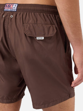 Badeshorts Lighting Pantone in Dunkelbraun | PANTONE SPECIAL EDITION 