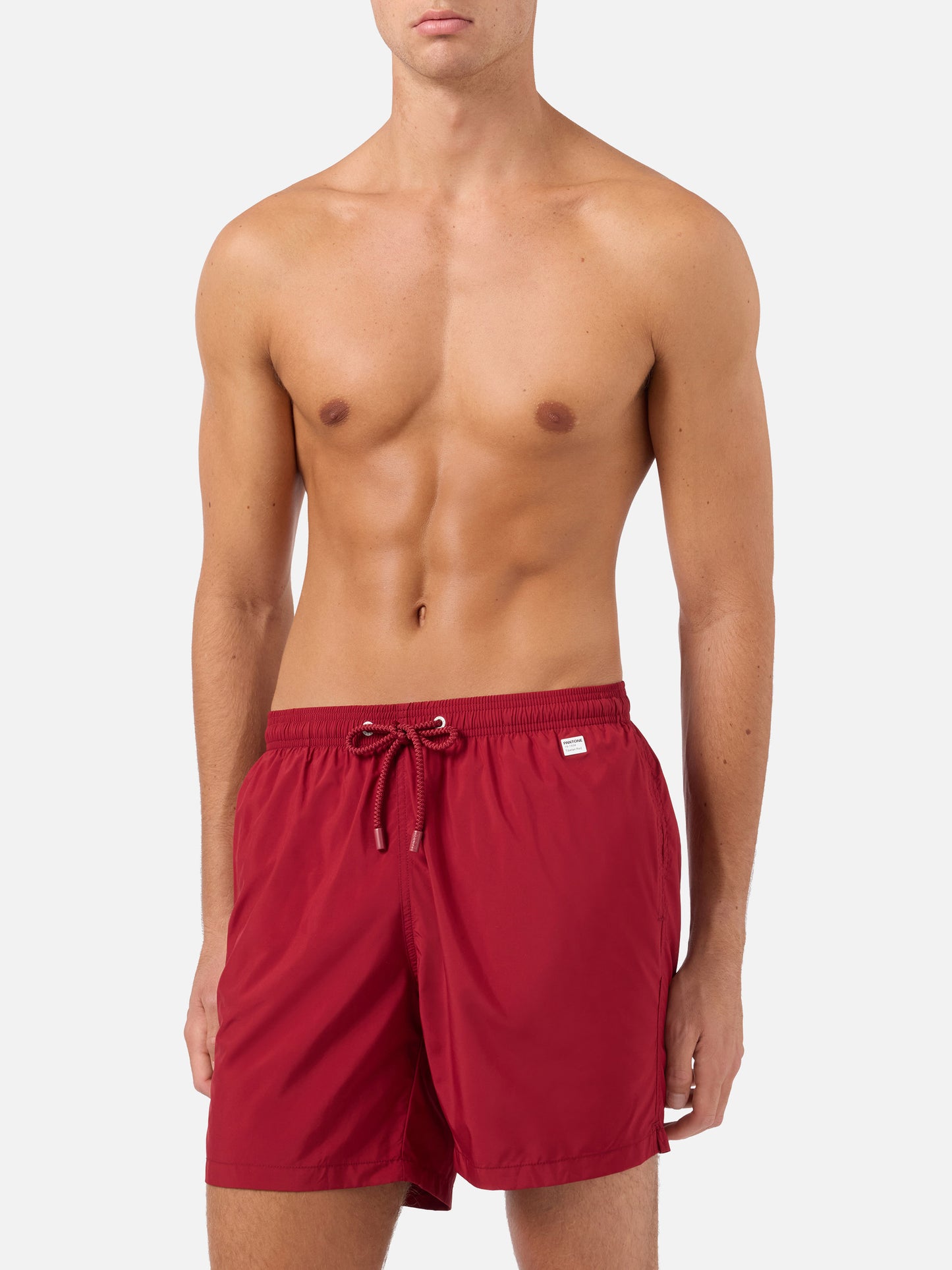 Lighting Pantone swim shorts in burgundy | PANTONE SPECIAL EDITION