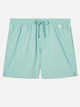 Lighting Pantone swim shorts in solid aqua green | Special Edition