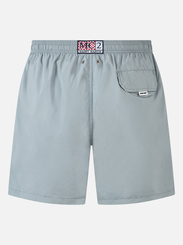 Man lightweight fabric grey swim-shorts Lighting Pantone | PANTONE SPECIAL EDITION