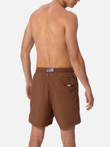 Man lightweight fabric brown swim-shorts Lighting Pantone | PANTONE SPECIAL EDITION