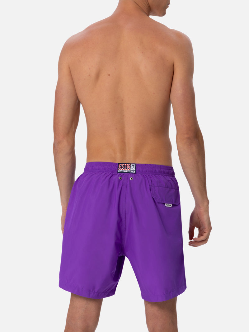 Herren-Badeshorts aus leichtem Stoff in Lila Lighting Pantone | PANTONE-SONDERAUSGABE