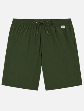 Military green lighting long pantone swim shorts | Special Edition
