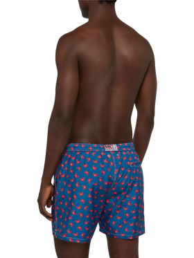 Lightweight fabric swim-shorts Lighting 70 with crabs print - MC2 Saint Barth