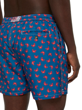 Lightweight fabric swim-shorts Lighting 70 with crabs print - MC2 Saint Barth