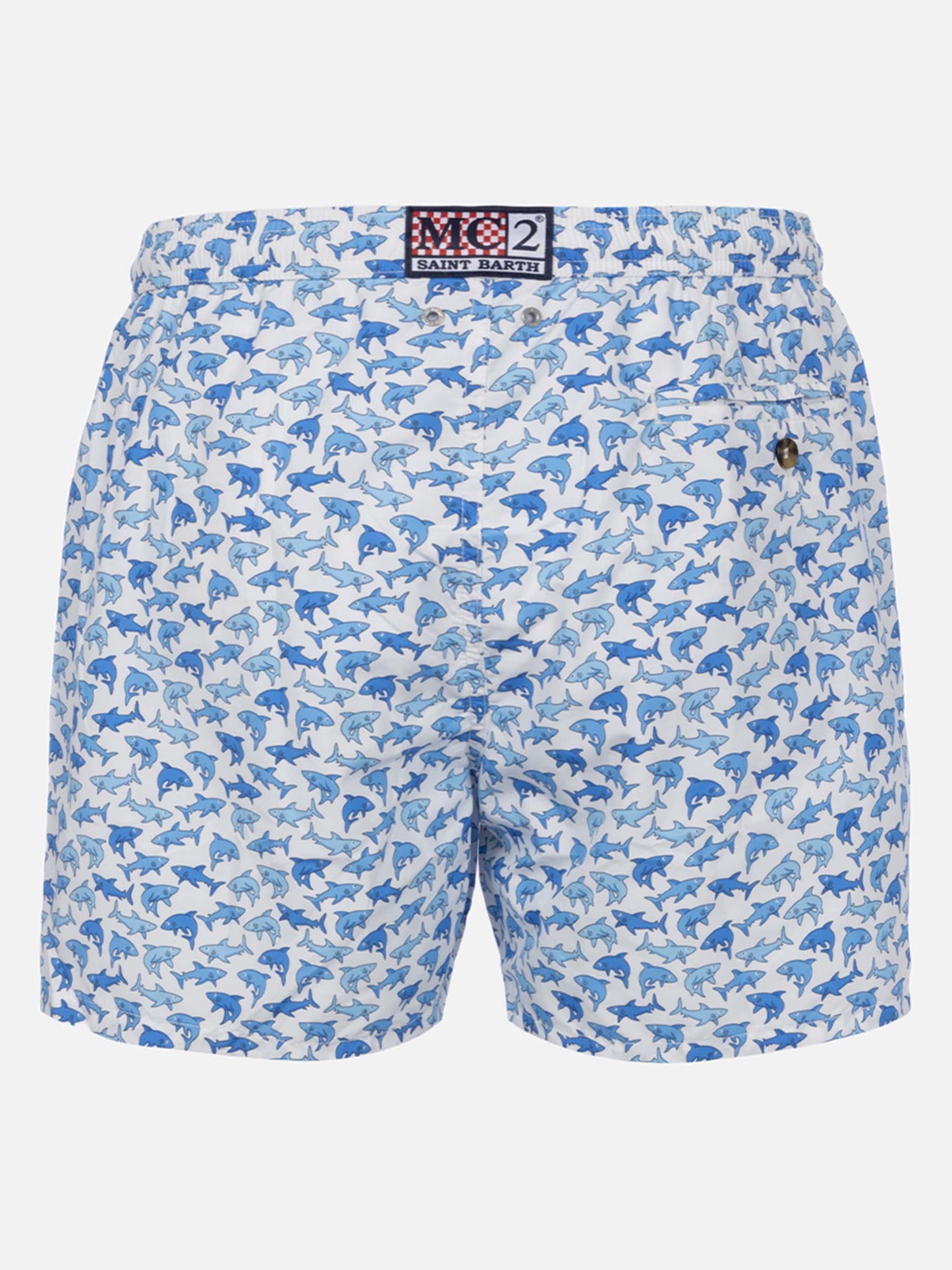 Costume mare Lighting 70 in tessuto leggero con stampa squali