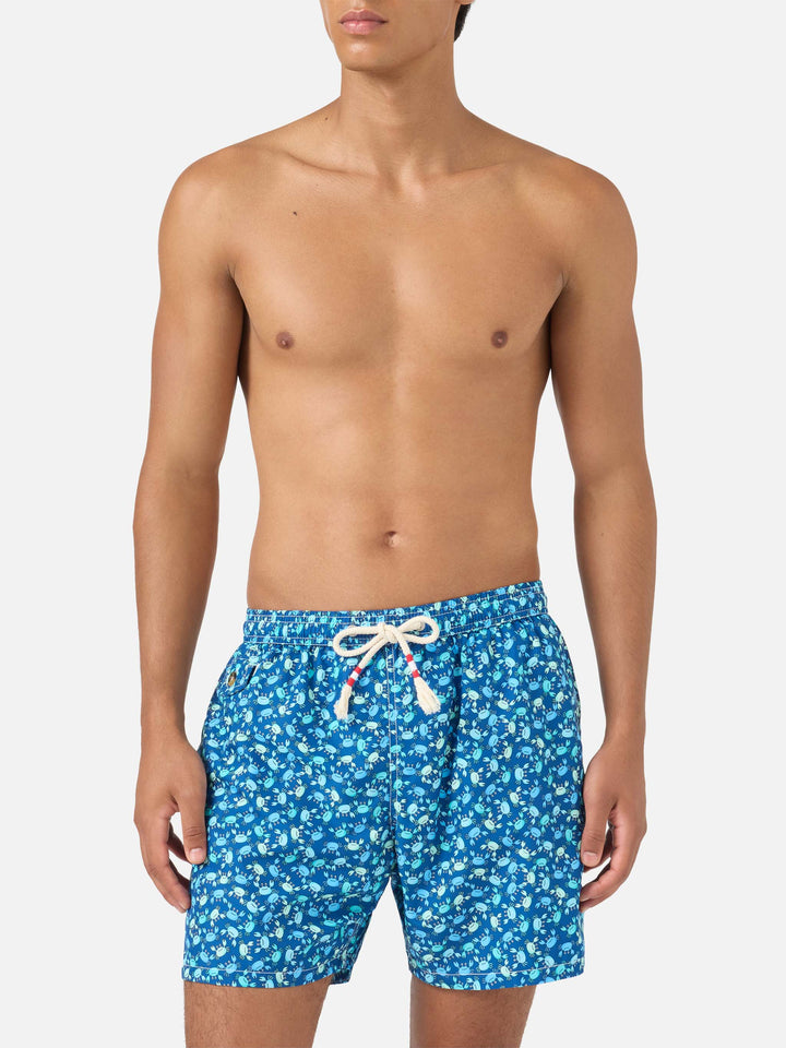 Lighting crabs print swim shorts