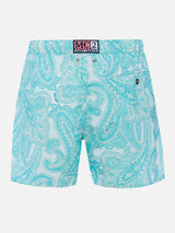 Man lightweight fabric swim-shorts Lighting 70 with paisley print