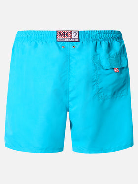 Herrenbadehose mit thermoreaktivem Druck – Gänseblümchenmuster