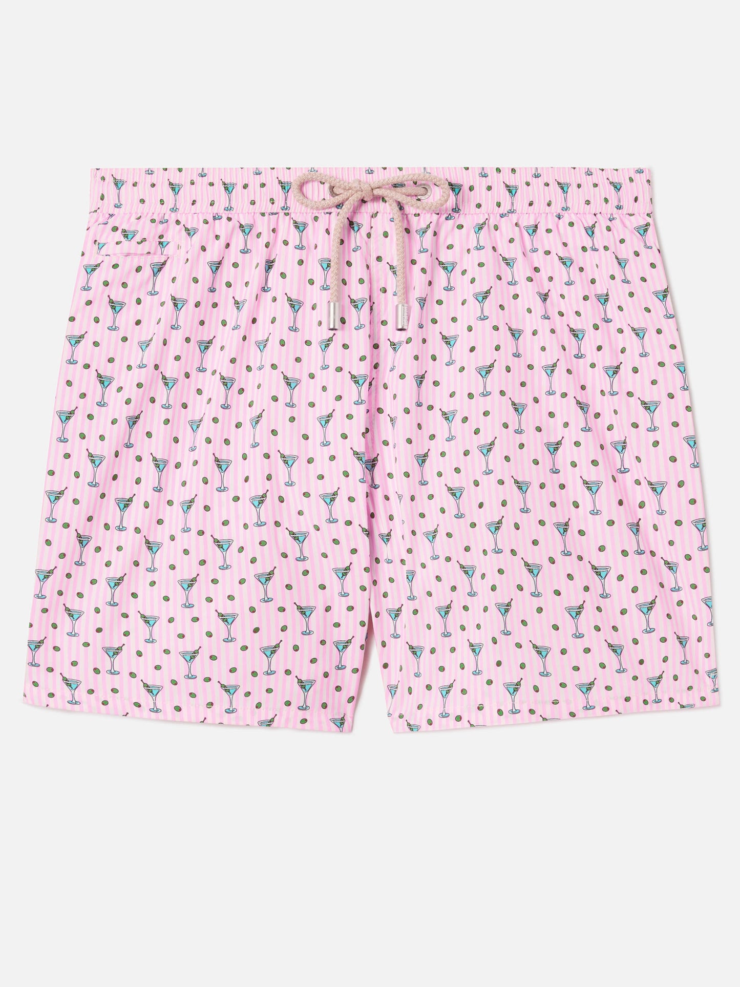Costume mare Lighting Micro rosa con stampa cocktail all-over