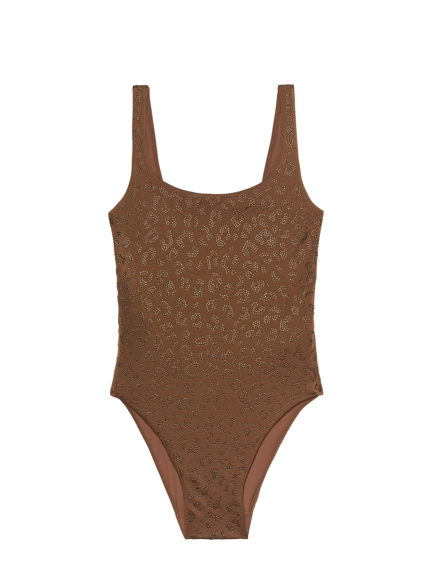 Lora scoopback one-piece swimsuit with rhinestone embellishment - MC2 Saint Barth