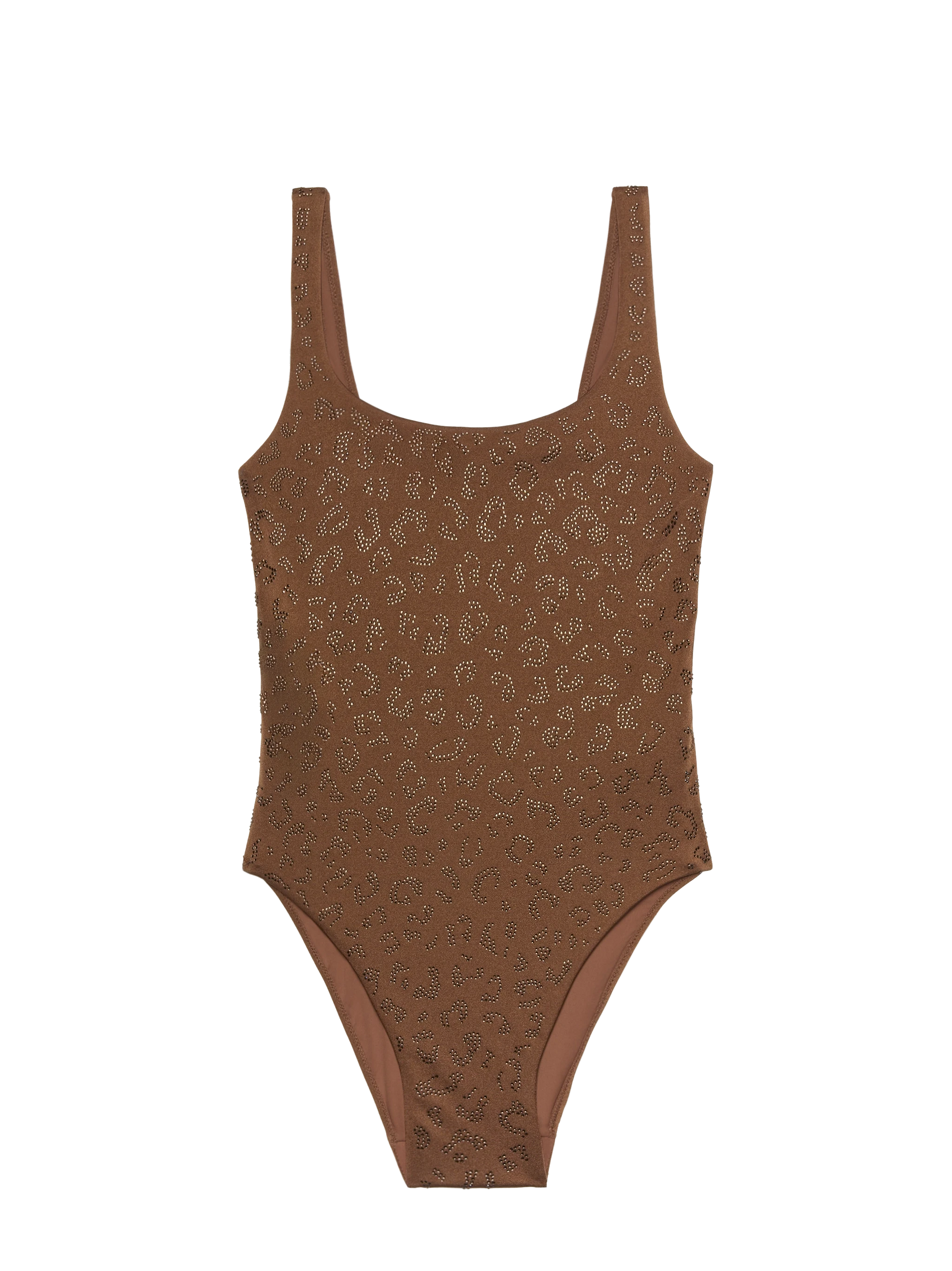 Lora scoopback one-piece swimsuit with rhinestone embellishment - MC2 Saint Barth
