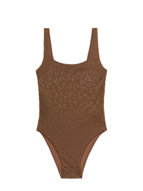 Lora scoopback one-piece swimsuit with rhinestone embellishment - MC2 Saint Barth