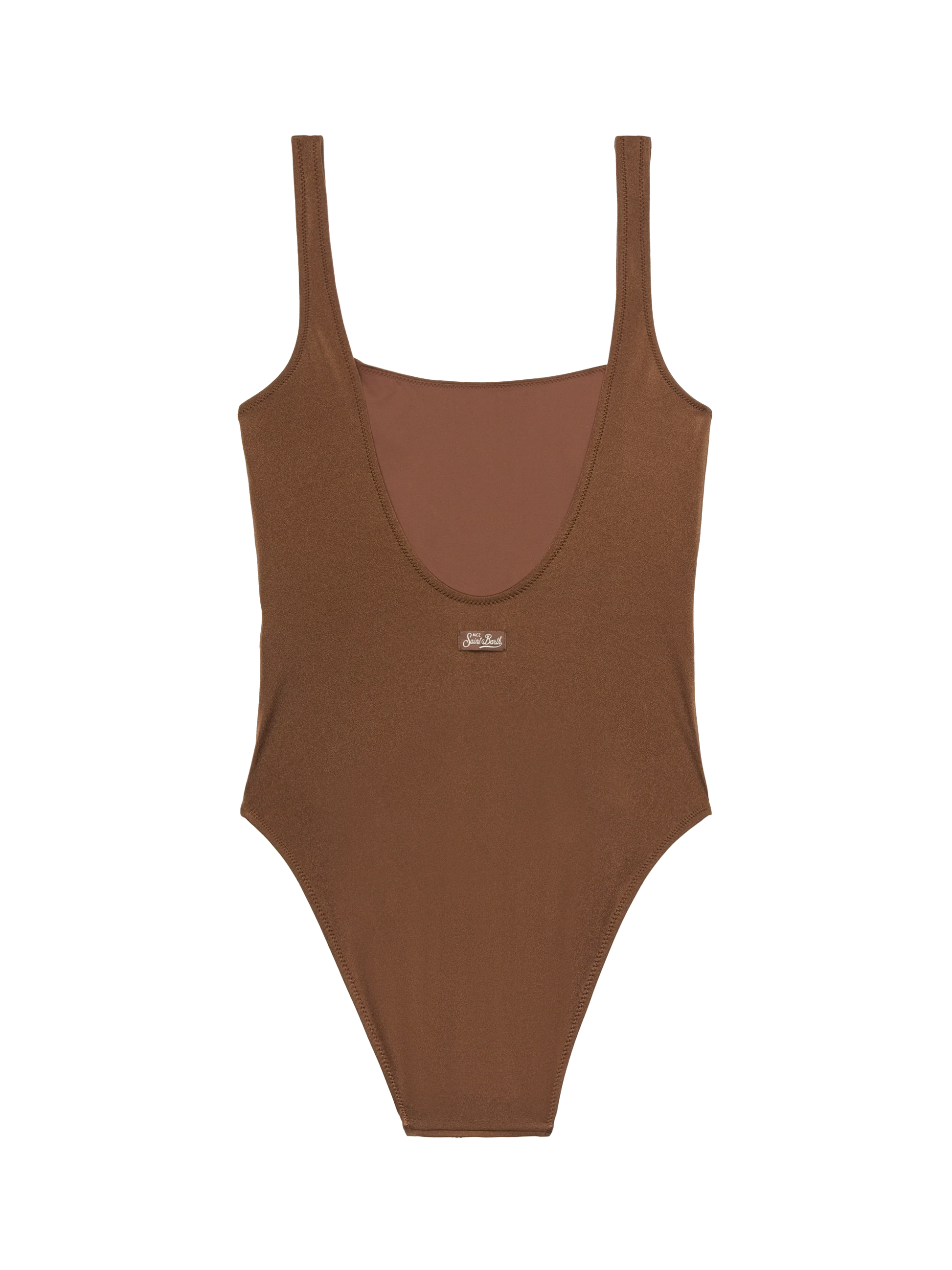 Lora scoopback one-piece swimsuit with rhinestone embellishment - MC2 Saint Barth