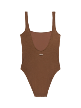 Lora scoopback one-piece swimsuit with rhinestone embellishment - MC2 Saint Barth