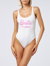 Woman scoopback one piece swimsuit Lora with Barbie logo | BARBIE SPECIAL EDITION