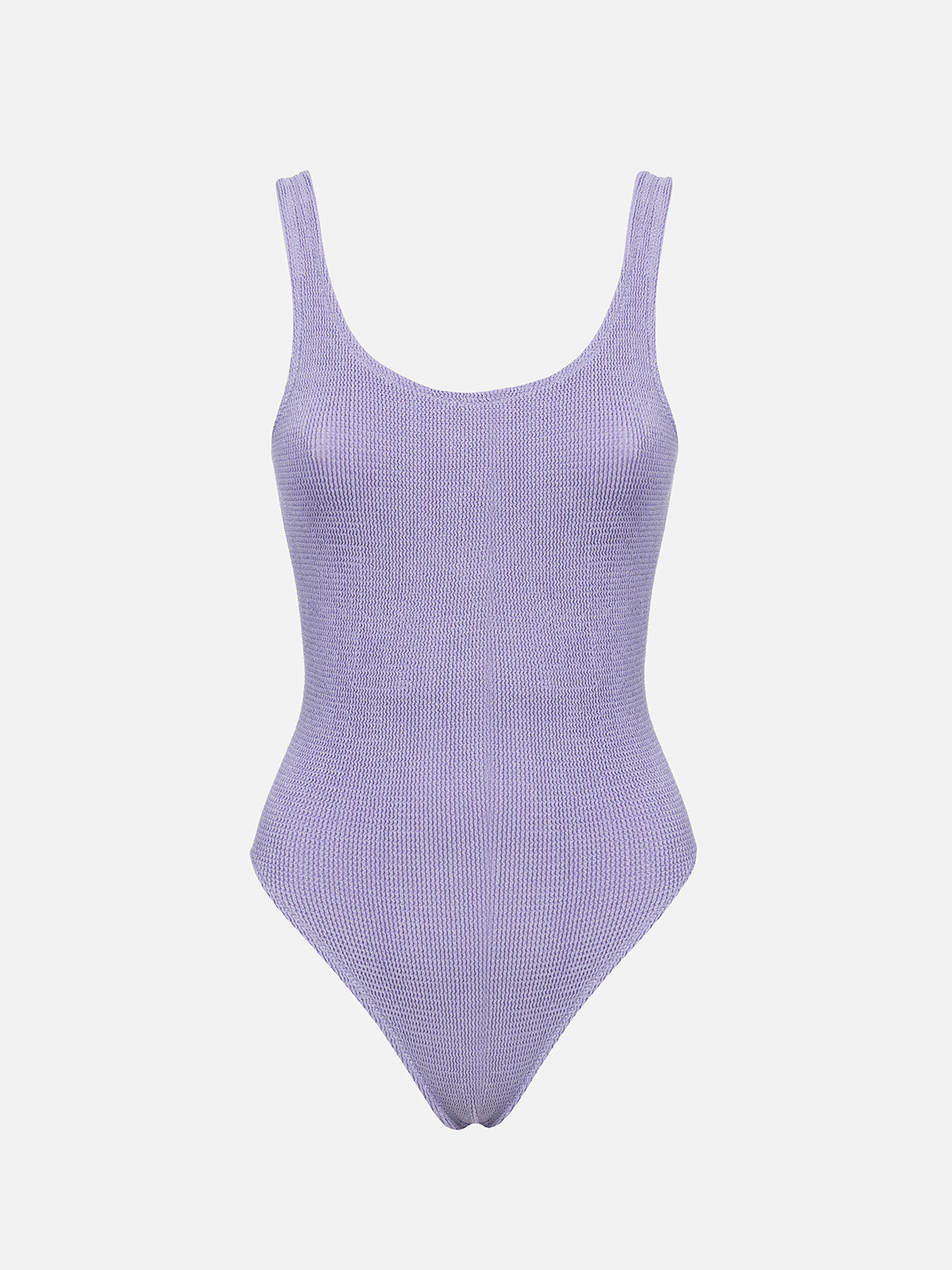 Woman lilac lurex crinkle one piece swimsuit Lora - MC2 Saint Barth