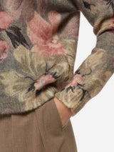 Maglione da donna mohair Louise con stampa a fiori