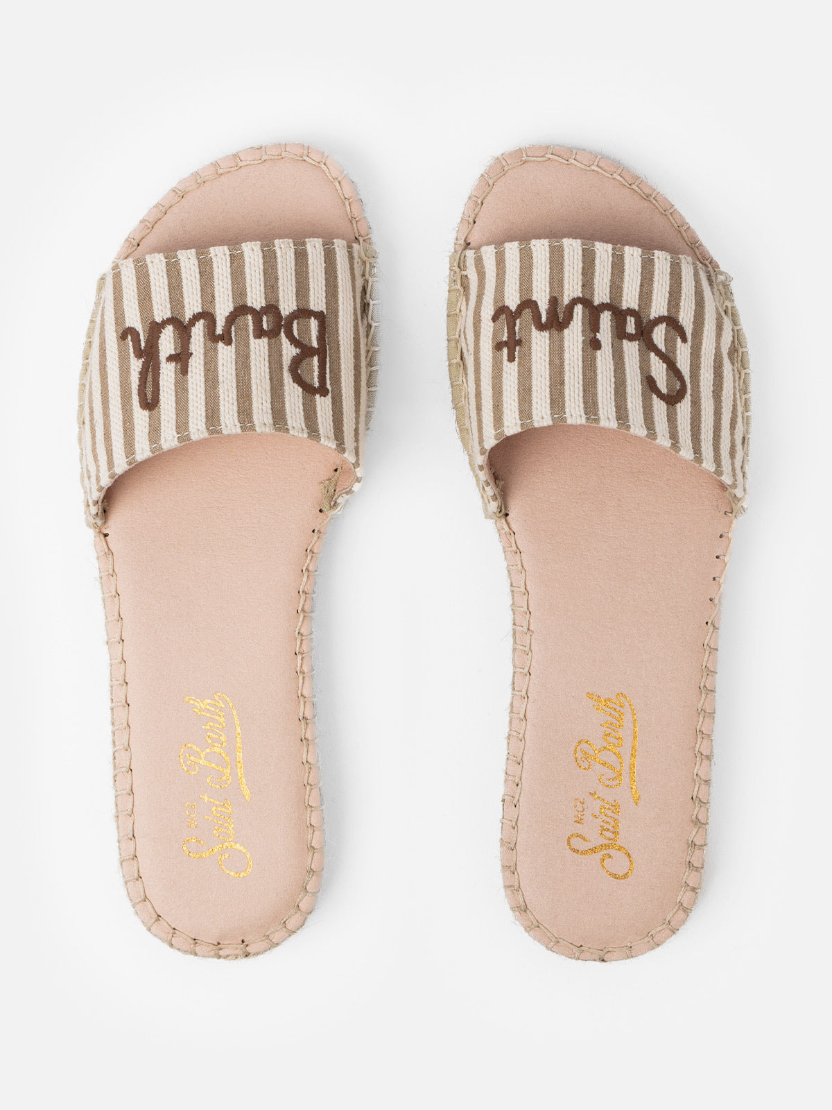 Mules alpargata de mujer Luz con bordado Saint Barth 