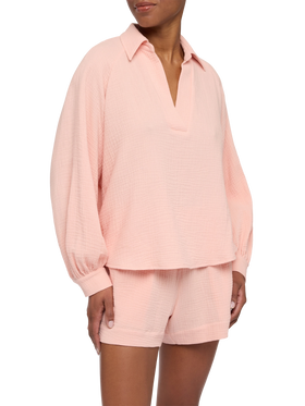 Maira pink muslin blouse - MC2 Saint Barth