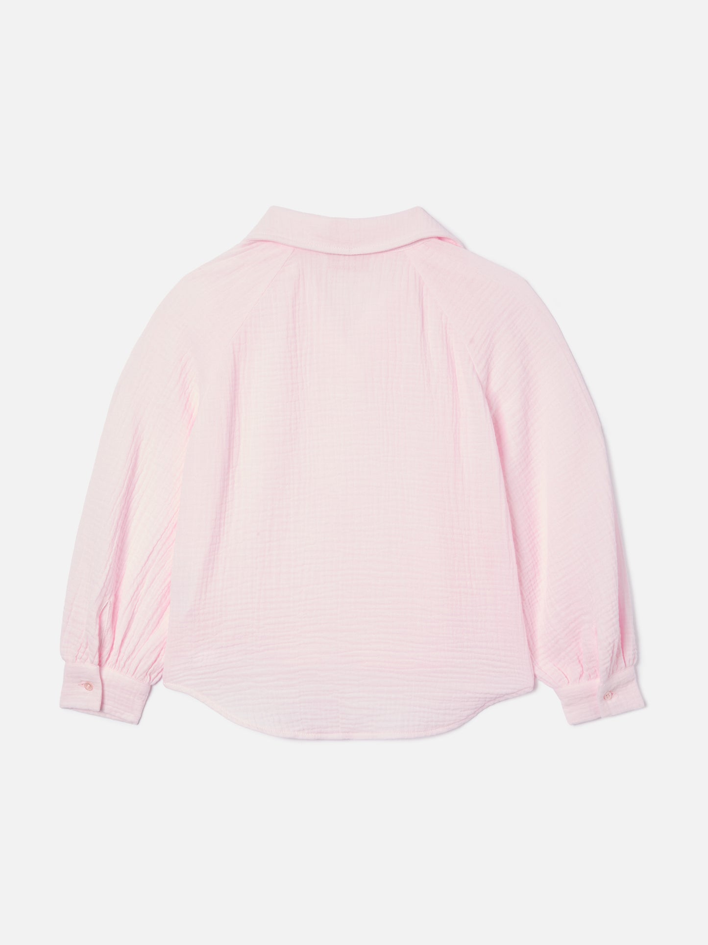 Camicia Maira Jr in mussola di cotone rosa