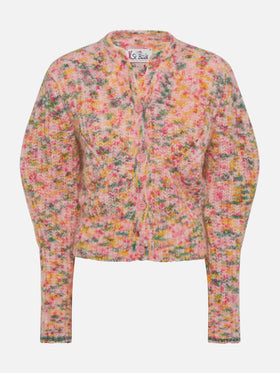 Mabelle – mehrfarbige Strickjacke aus Mouliné-Garn