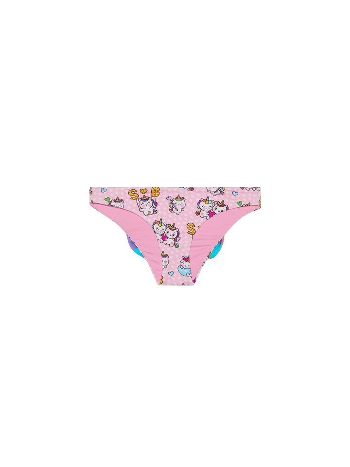 Girl swim briefs with unicorn print - MC2 Saint Barth