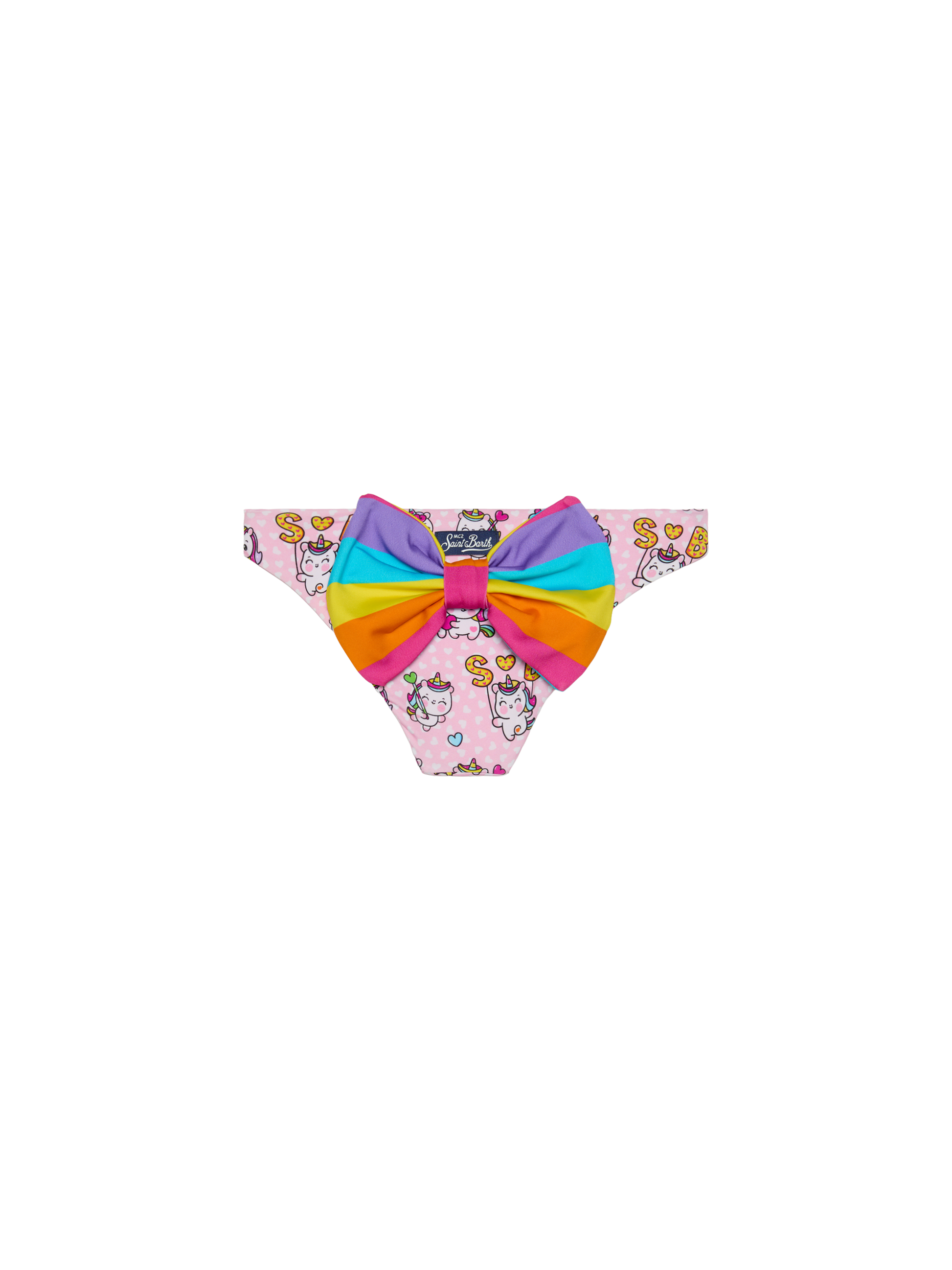 Girl swim briefs with unicorn print - MC2 Saint Barth