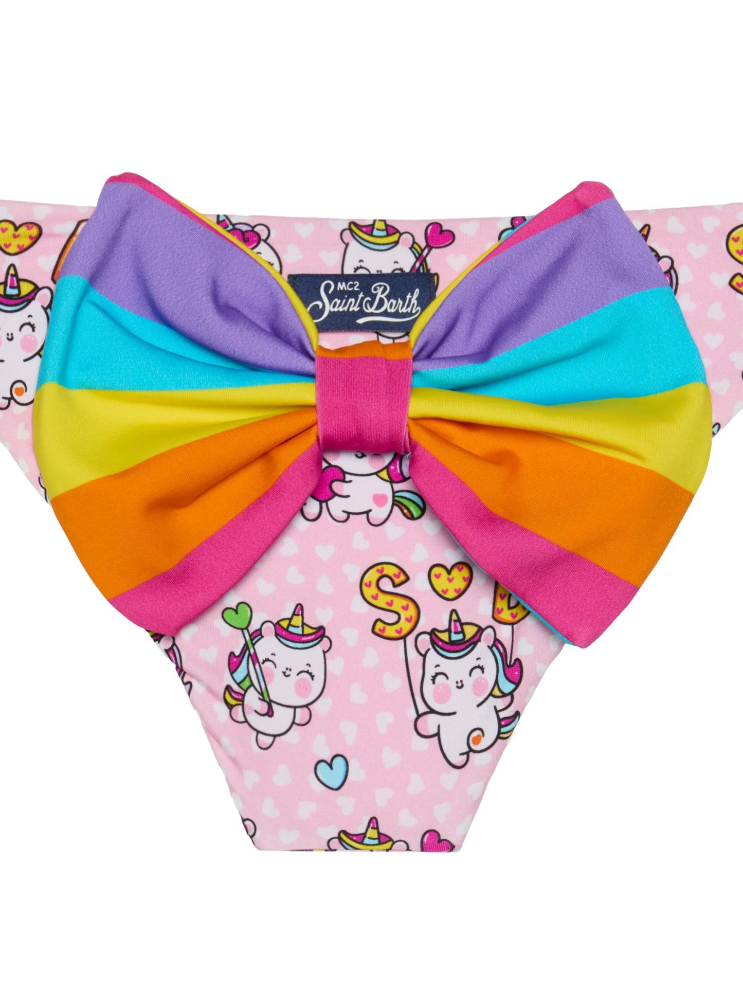 Girl swim briefs with unicorn print - MC2 Saint Barth