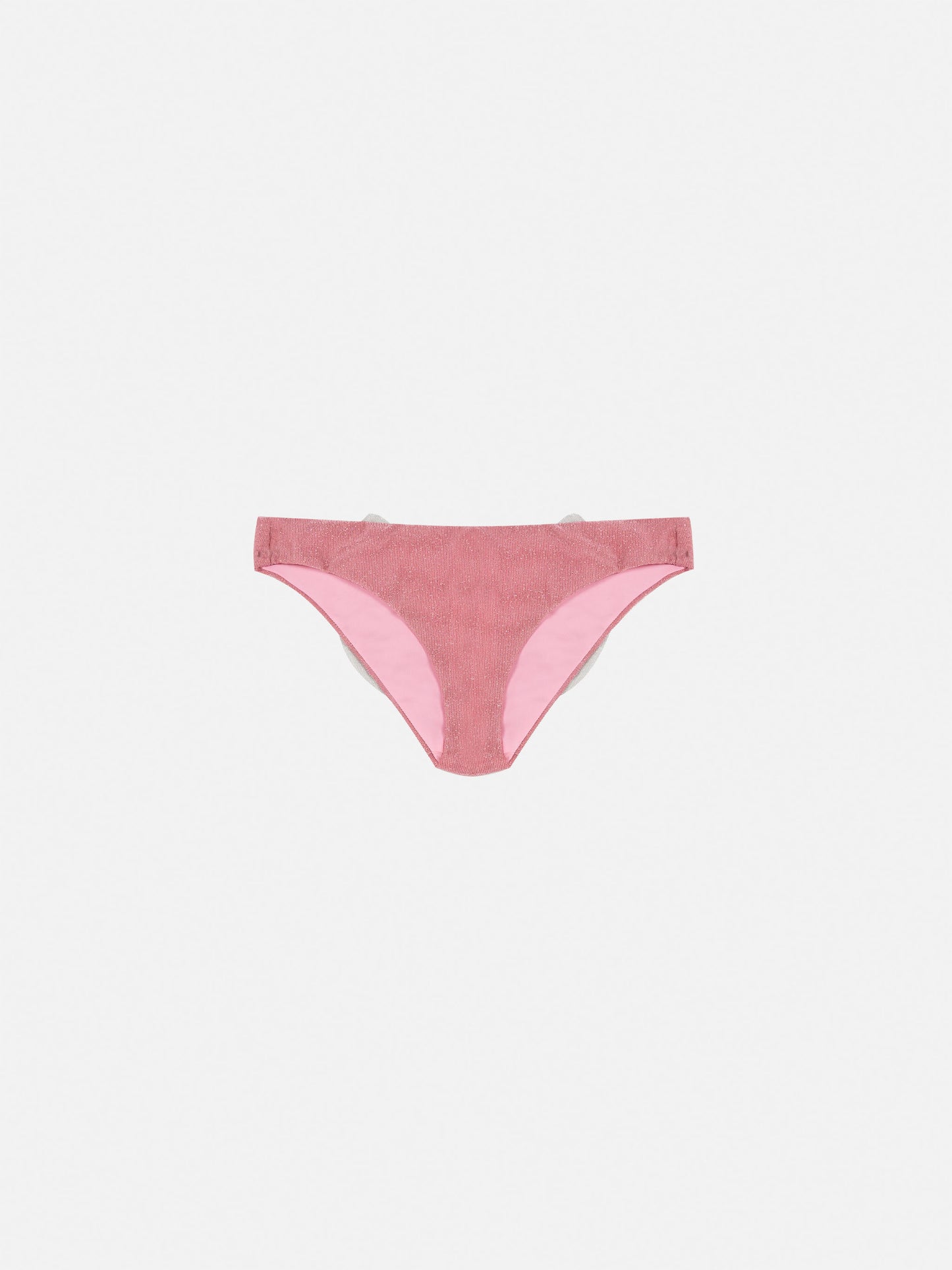 Madame pink lurex swim briefs with bow - MC2 Saint Barth