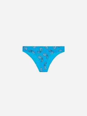 Girl swim briefs with paisley print - MC2 Saint Barth
