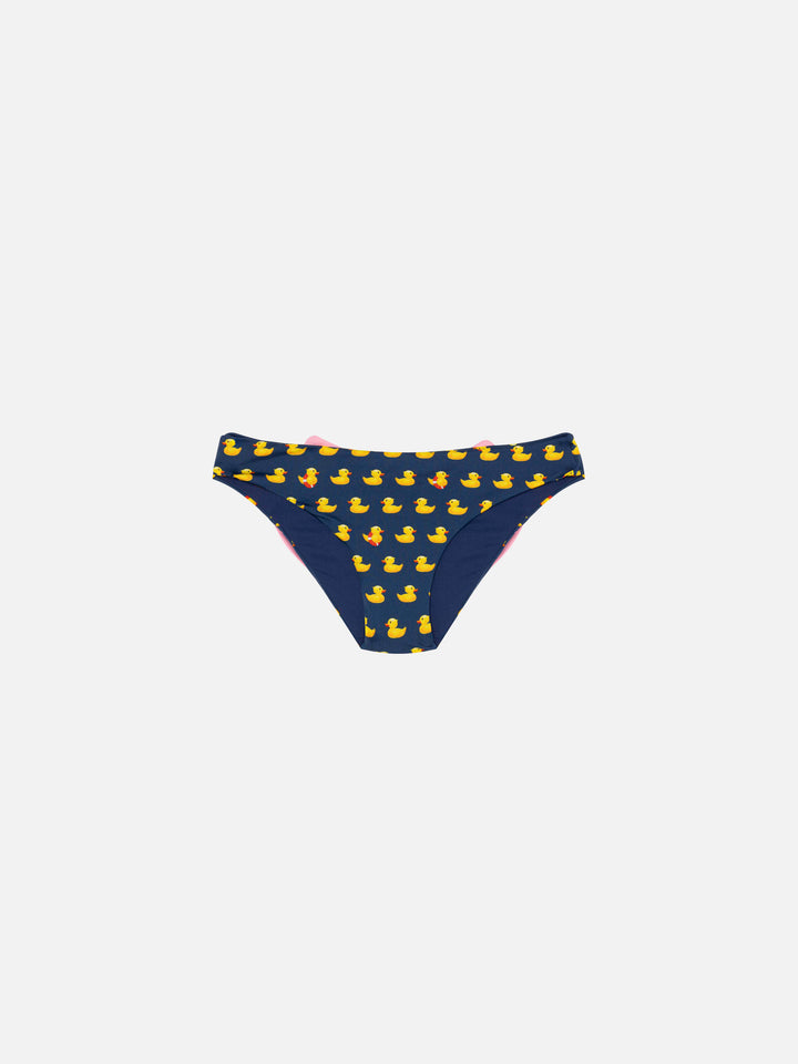 Madame swim briefs with bow and ducky print - MC2 Saint Barth