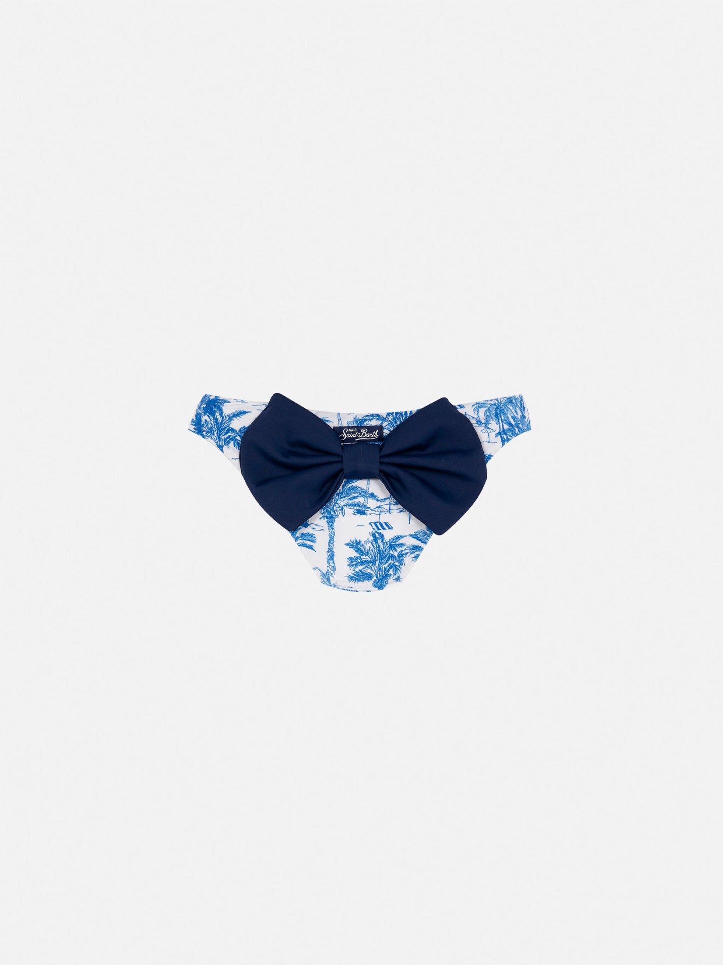 Madame swim briefs with bow and toile de jouy print - MC2 Saint Barth