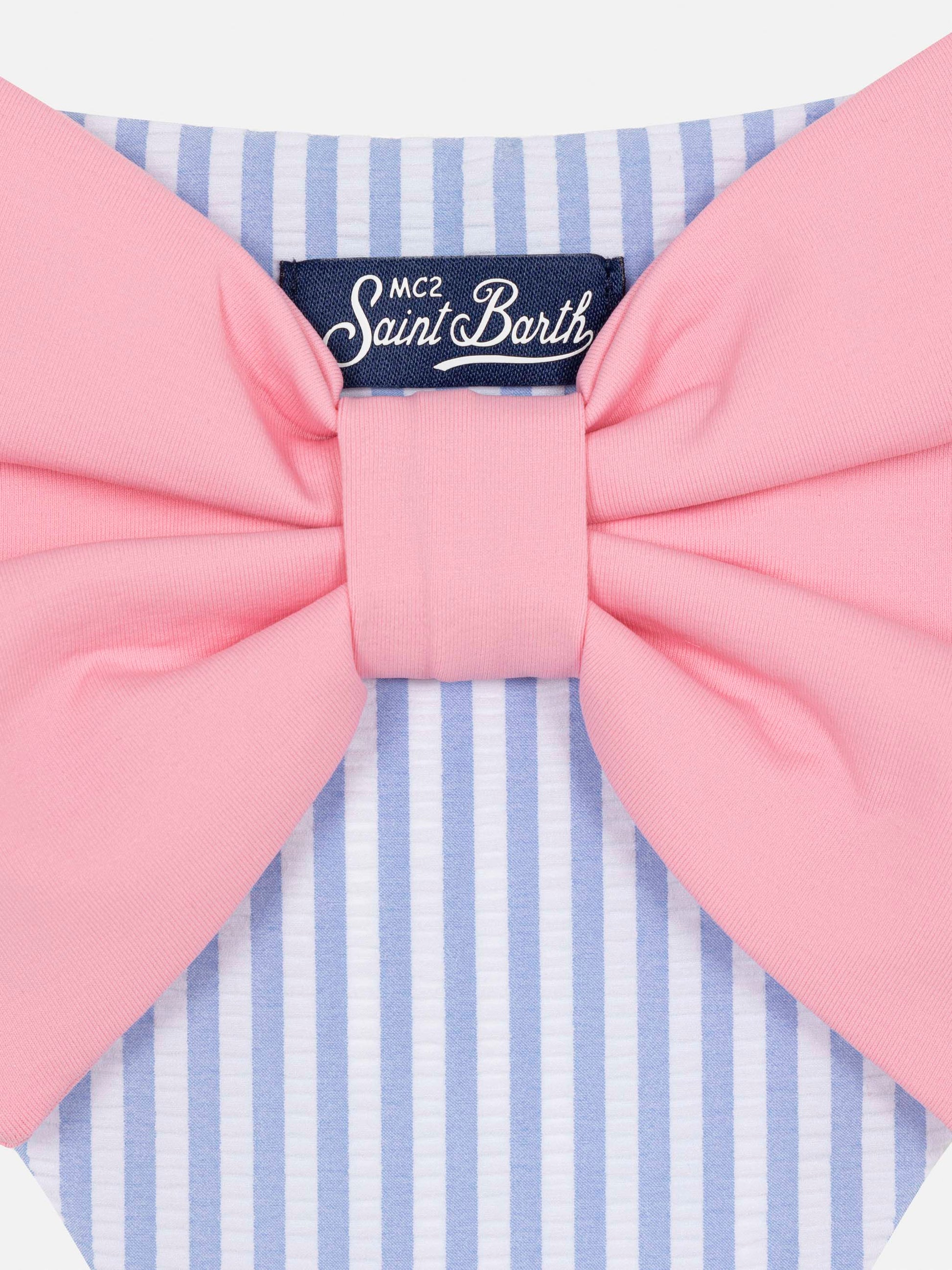 Madame seerucker swim briefs with bow - MC2 Saint Barth