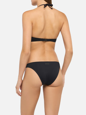Bikini triangolo a bralette Gaia Maia color nero