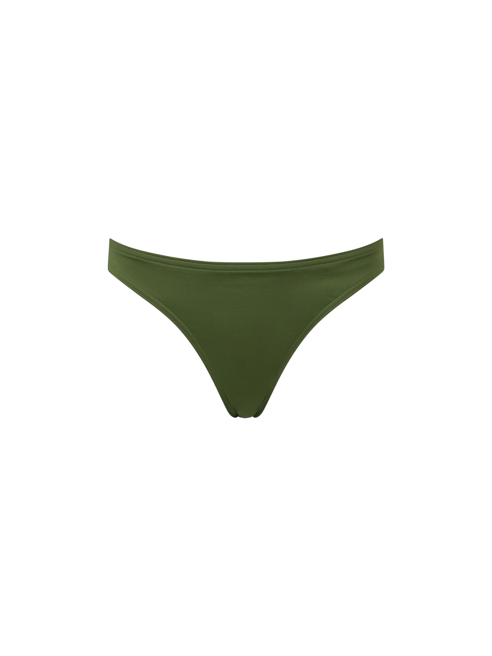 Maia high-waist military green swim briefs - MC2 Saint Barth