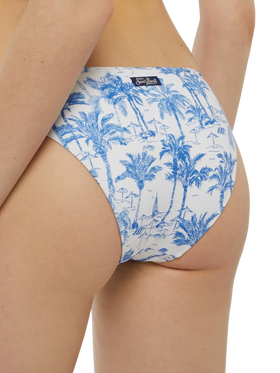 Bralette bikini Gaia Maia with toile de jouy print - MC2 Saint Barth