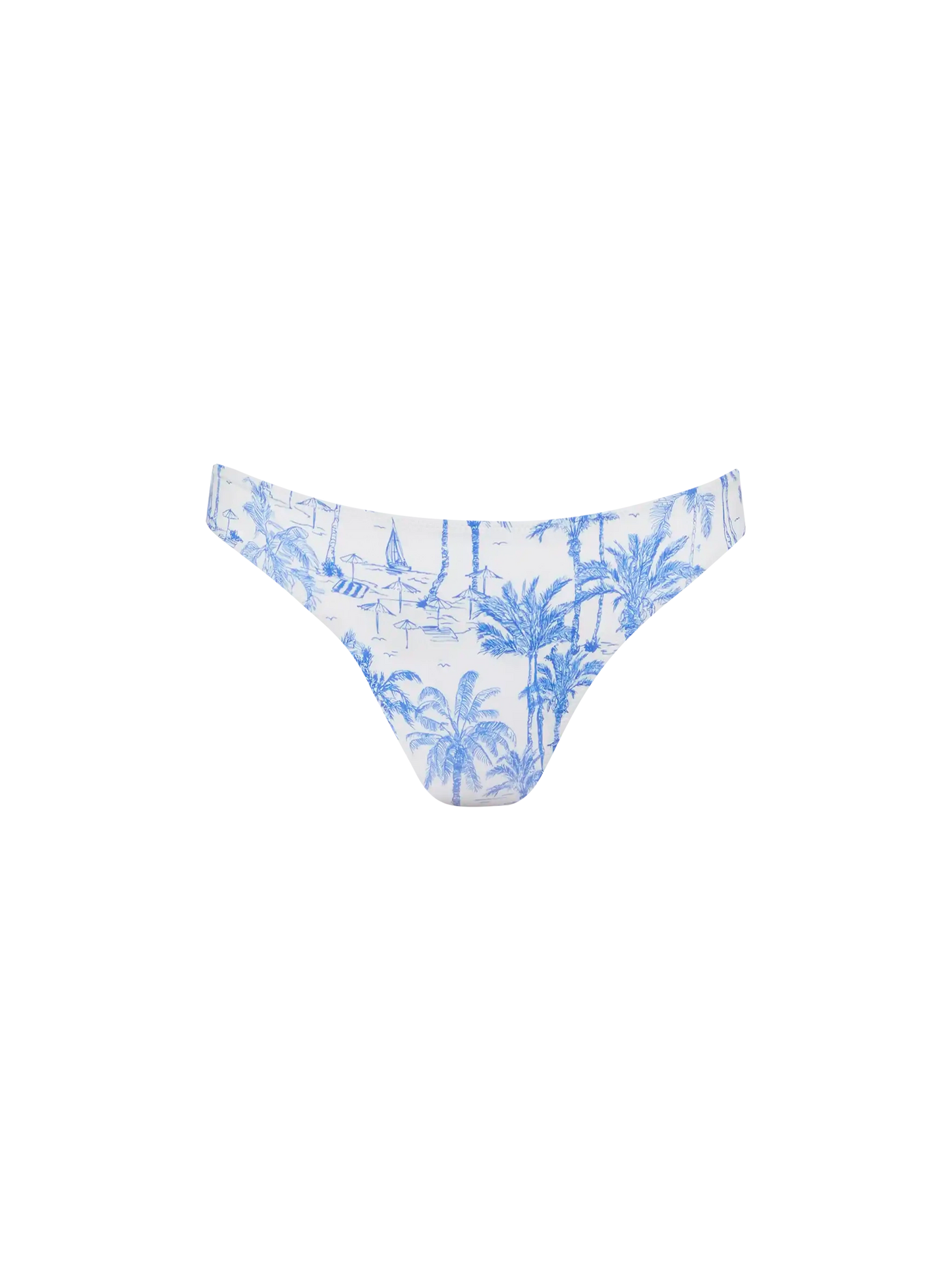Maia high-waist swim briefs with toile de jouy print - MC2 Saint Barth