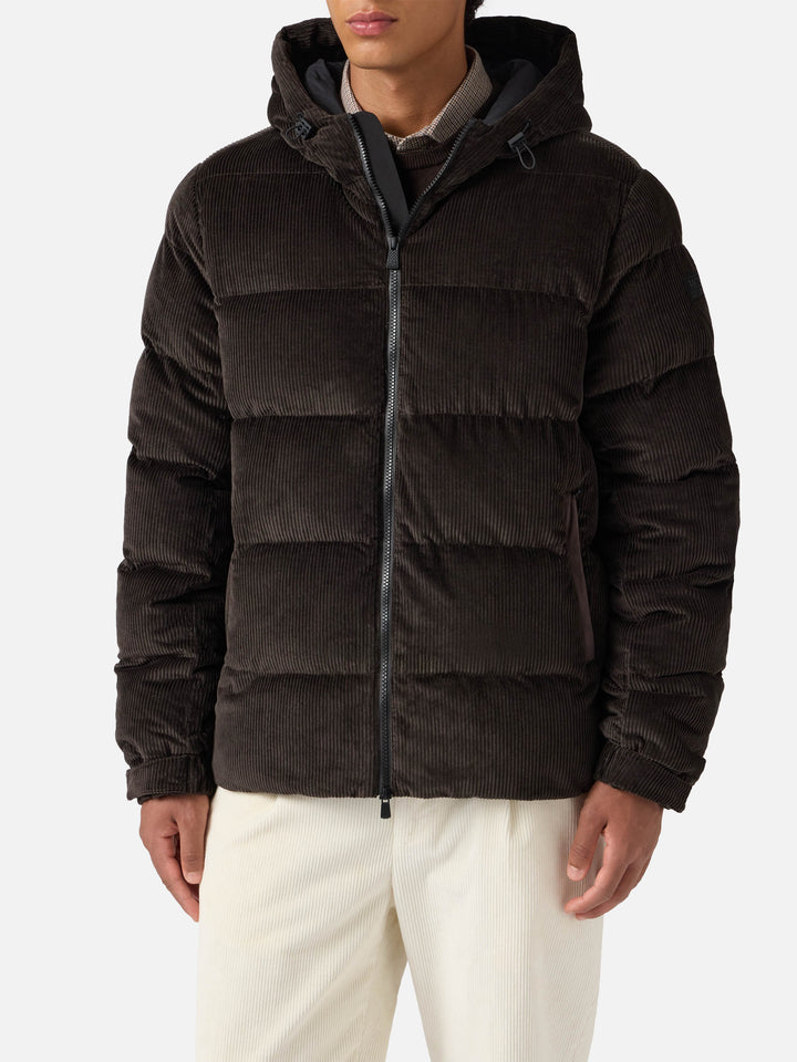 Maier Pocket Corduroy padded jacket with hood