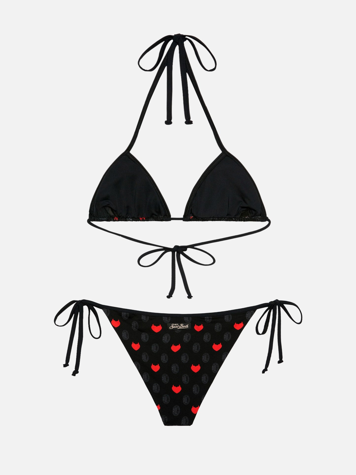Maleah triangle bikini with Milan print | AC MILAN SPECIAL EDITION
