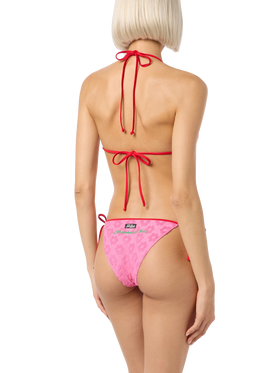 Damen-Triangel-Bikini Maleah aus Frottee mit Prägung und Patches | BEEPY BELLA SPECIAL EDITION