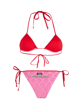 Damen-Triangel-Bikini Maleah aus Frottee mit Prägung und Patches | BEEPY BELLA SPECIAL EDITION