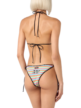Women crochet triangle bikini Maleah with pacthes | BEEPY BELLA SPECIAL EDITION