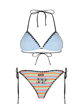 Women crochet triangle bikini Maleah with pacthes | BEEPY BELLA SPECIAL EDITION