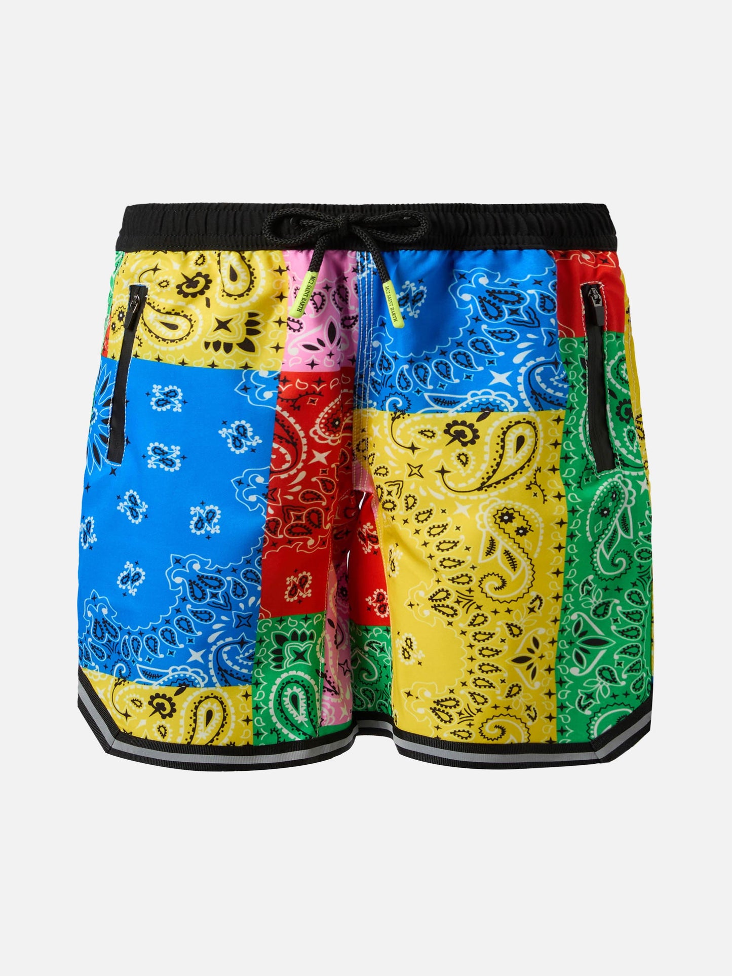 Long swim shorts Malibu Jr with bandanna print