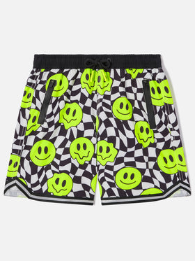 Short de bain long pour garçon avec motif smile groovy 