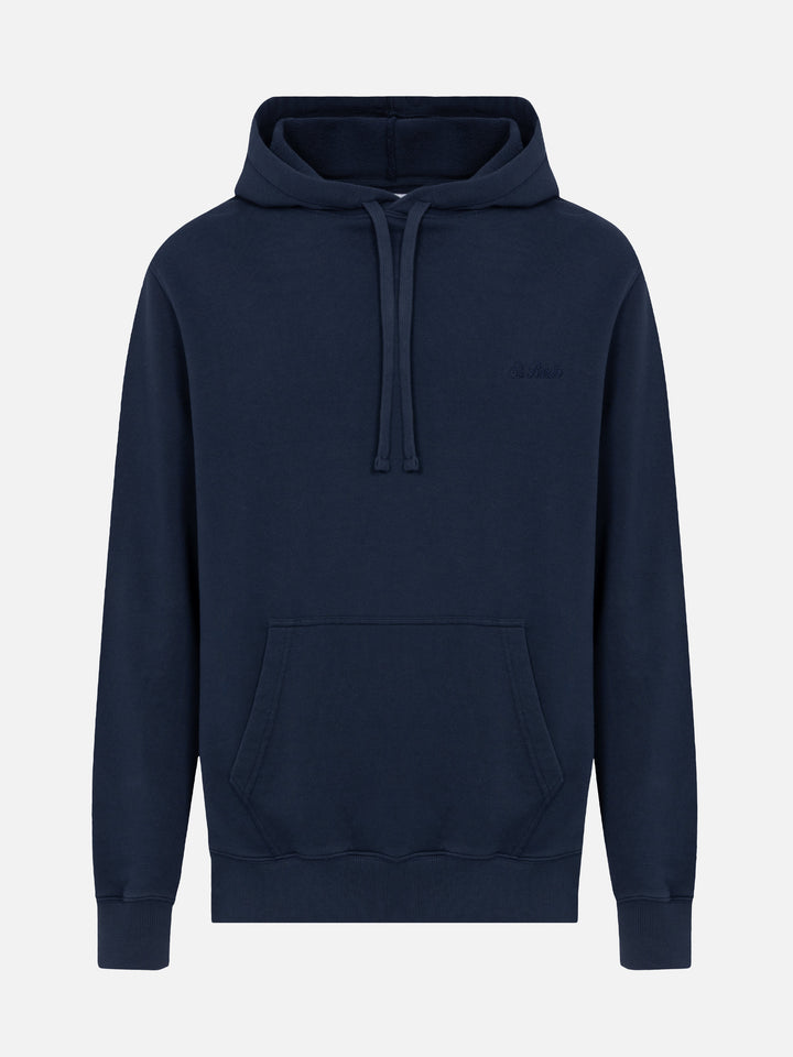 Cotton hooded sweatshirt Manhattan with St. Barth embroidery - MC2 Saint Barth