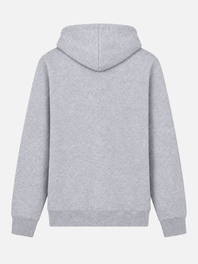 Sudadera gris Manhattan con logotipo amarillo 