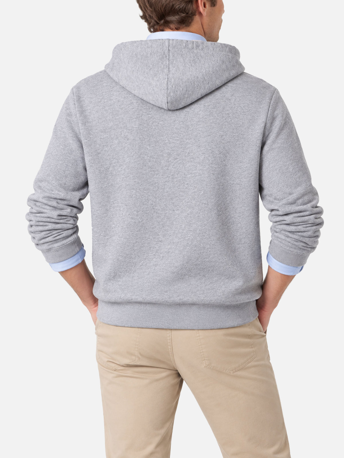 Sudadera gris Manhattan con logotipo amarillo 