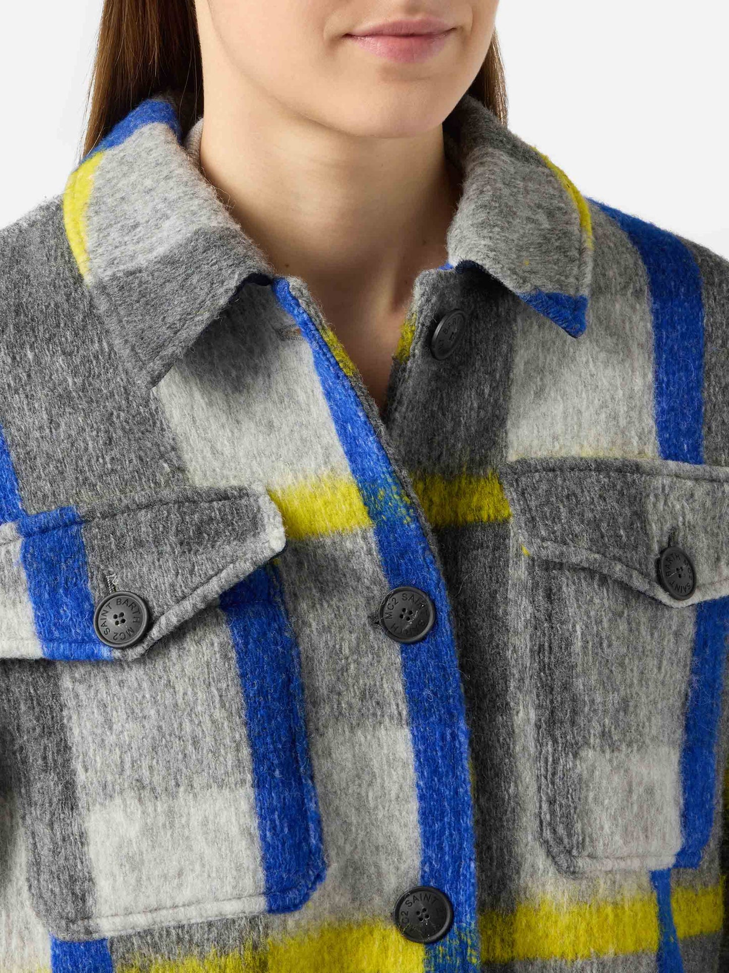 Woman overshirt with fringes